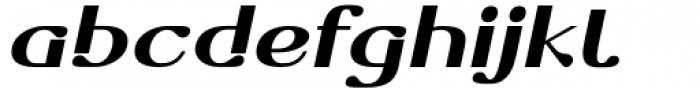 Dofend Extra Bold Slanted Font LOWERCASE