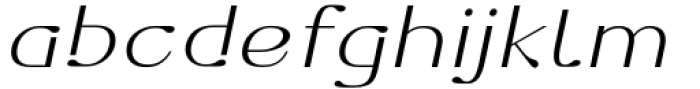 Dofend Extra Light Slanted Font LOWERCASE