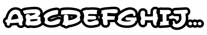 Doge Toon Outline Font UPPERCASE