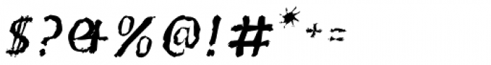 Doki Doki Tokimeki Eroded Italic Font OTHER CHARS
