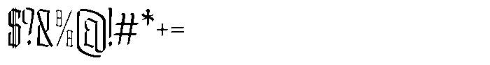 Doksa Condensed Extra Light Font OTHER CHARS