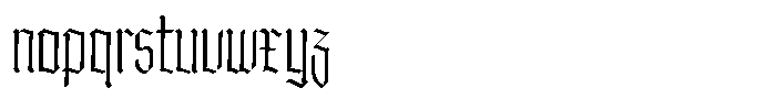 Doksa Condensed Extra Light Font LOWERCASE