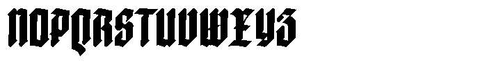 Doksa Extra Condensed Bold Font UPPERCASE