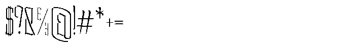 Doksa Extra Condensed Thin Font OTHER CHARS
