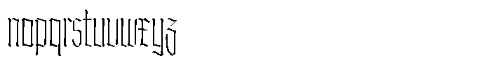 Doksa Extra Condensed Thin Font LOWERCASE