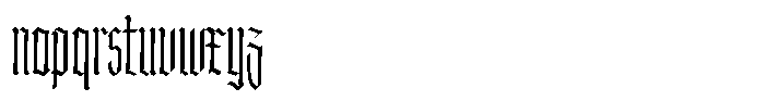 Doksa Ultra Condensed Extra Light Font LOWERCASE