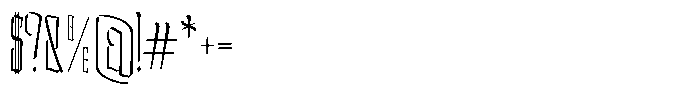Doksa Ultra Condensed Thin Font OTHER CHARS