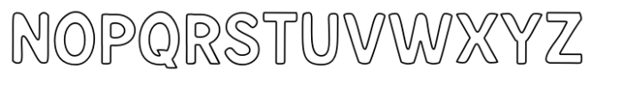 Dolane Outline Font UPPERCASE