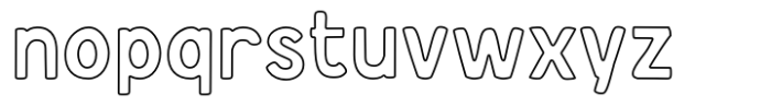 Dolane Outline Font LOWERCASE
