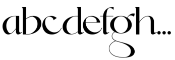 Dolce & Amyara Regular Font LOWERCASE