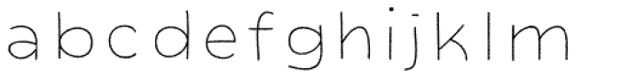 Dolcissimo Thin Rough Font LOWERCASE