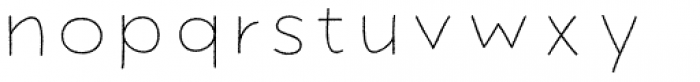 Dolcissimo Thin Rough Font LOWERCASE