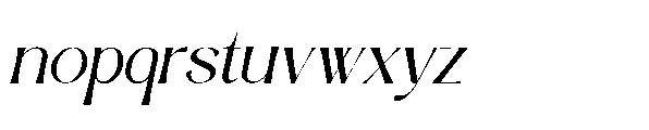 Dolmira Oblique Font LOWERCASE
