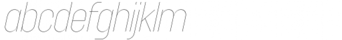 Domestica Thin Italic Font LOWERCASE