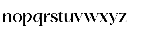 Domilla Regular Font LOWERCASE
