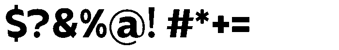 Dominanz Bold Font OTHER CHARS