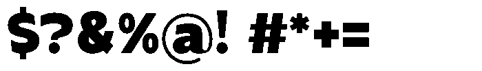 Dominanz Extra-Bold Font OTHER CHARS
