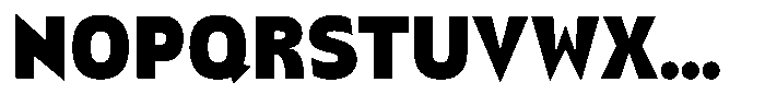 Dominanz Extra-Bold Font UPPERCASE
