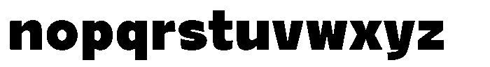 Dominanz Extra-Bold Font LOWERCASE