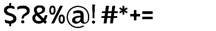 Dominanz Medium Font OTHER CHARS