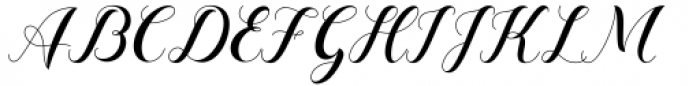 Dominica Calligraphy Regular Font UPPERCASE