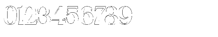 Dominus Black Outline Font OTHER CHARS