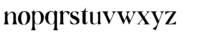Dominus Black Regular Font LOWERCASE