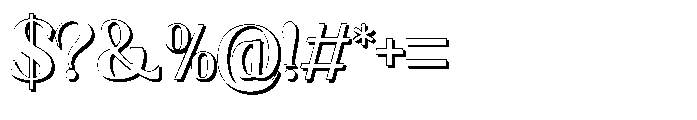 Dominus Black Shadow Font OTHER CHARS