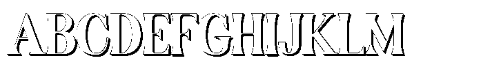 Dominus Black Shadow Font UPPERCASE