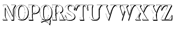 Dominus Black Shadow Font UPPERCASE