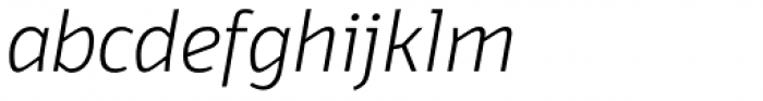 Domotika Extra Light Italic Font LOWERCASE
