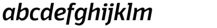Domotika Medium Italic Font LOWERCASE