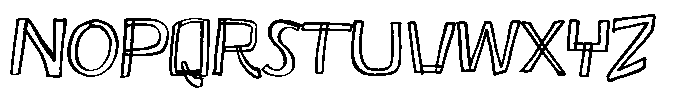 Don Rancho Outline Font UPPERCASE