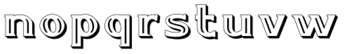 Doncaster Embossed Font LOWERCASE