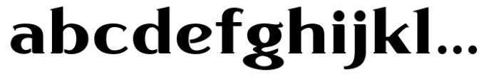 Donchenko Serif Extra Bold Font LOWERCASE