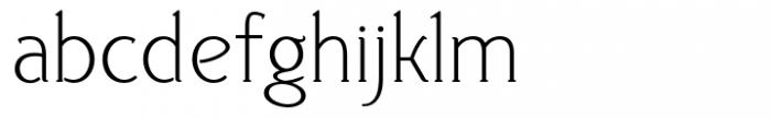 Donchenko Serif Thin Font LOWERCASE