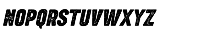 Done Rough Italic Font UPPERCASE