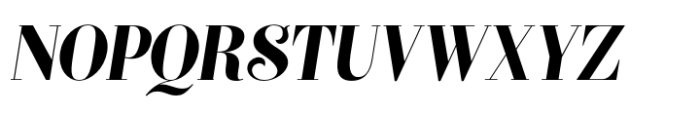 Donovan Display Slim Bold Italic Font UPPERCASE