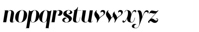 Donovan Display Slim Bold Italic Font LOWERCASE