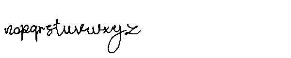 Doodia Note Font LOWERCASE