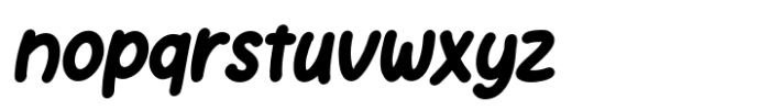 Doodle Dash Bold Italic Font LOWERCASE