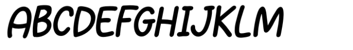 Doodle Dash Italic Font UPPERCASE