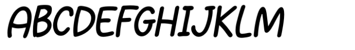Doodle Dash Light Italic Font UPPERCASE
