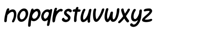 Doodle Dash Light Italic Font LOWERCASE