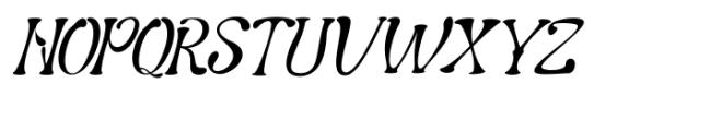 Doodle Space Italic Font UPPERCASE