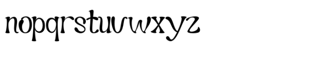 Doodle Space Regular Font LOWERCASE