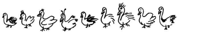 Doodlebirds Font UPPERCASE