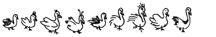 Doodlebirds Font LOWERCASE
