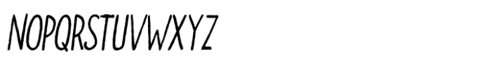 Doodler Eroded Italic Font UPPERCASE