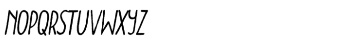 Doodler Eroded Italic Font LOWERCASE